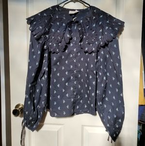 Long sleeve button down blouse